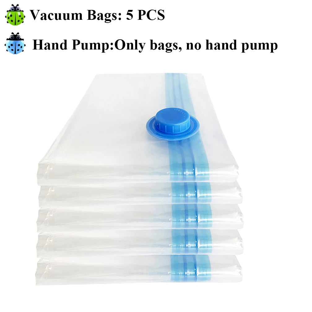 Jumbo Large Ziplock Vacuum Seal Bags with Hand Pump