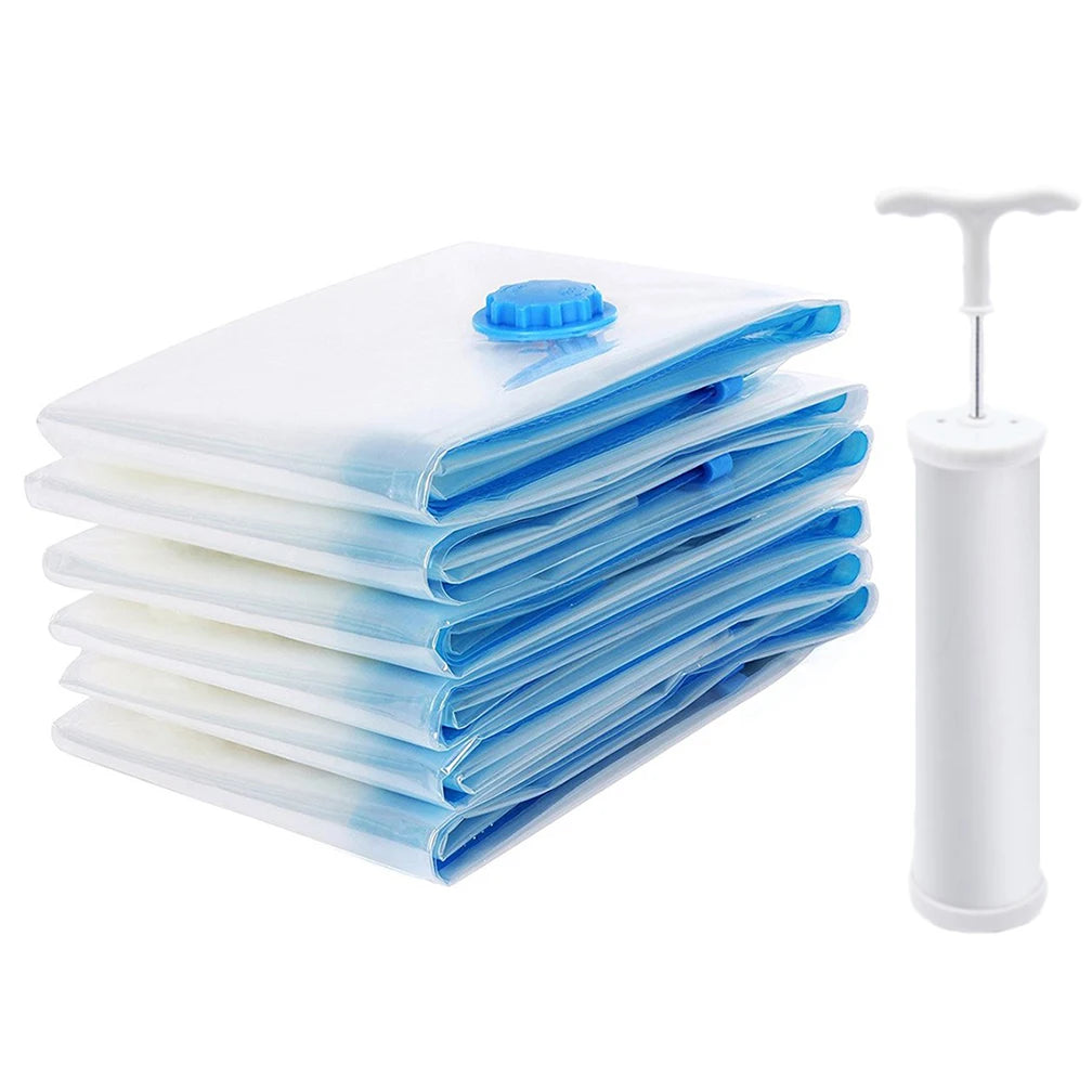 Jumbo Large Ziplock Vacuum Seal Bags with Hand Pump