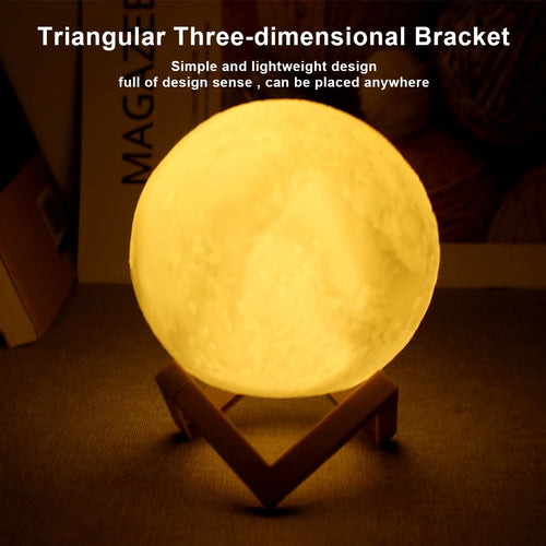 VibeNest Serene 3D Moon Glow Lamp