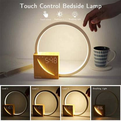 Touch Bedside Lamp & Alarm Clock | Unique Decor